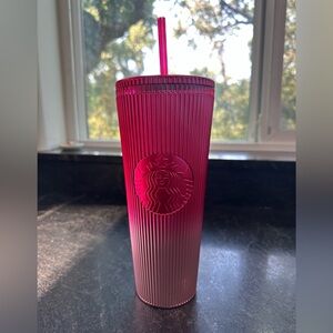 Starbucks Radiant Pink Tumbler with Straw